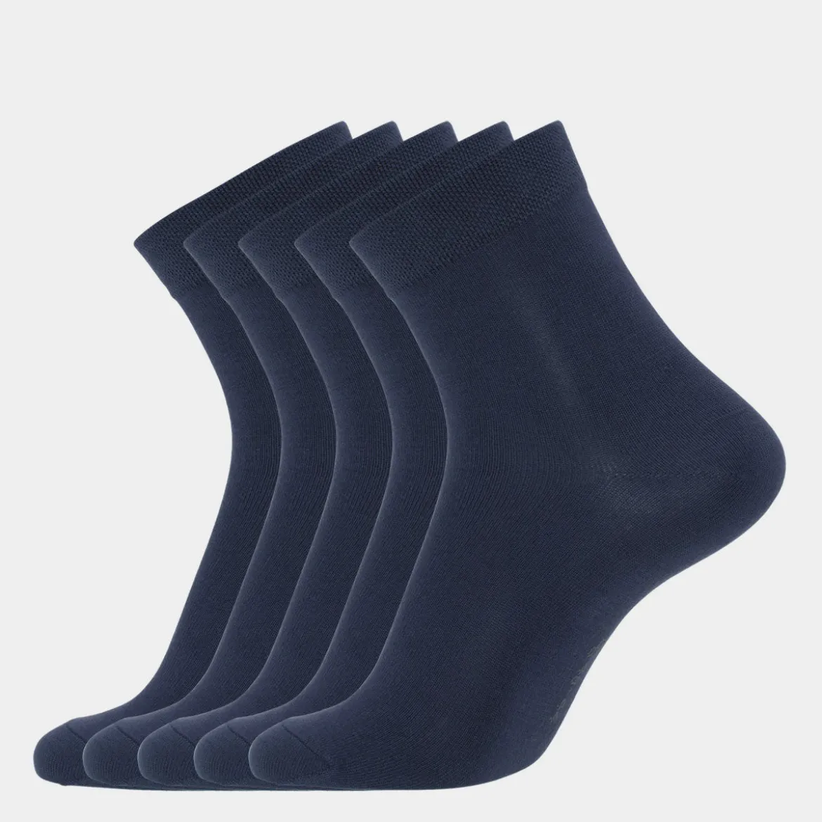 5 pak Blå bambus strømper (Low cut)