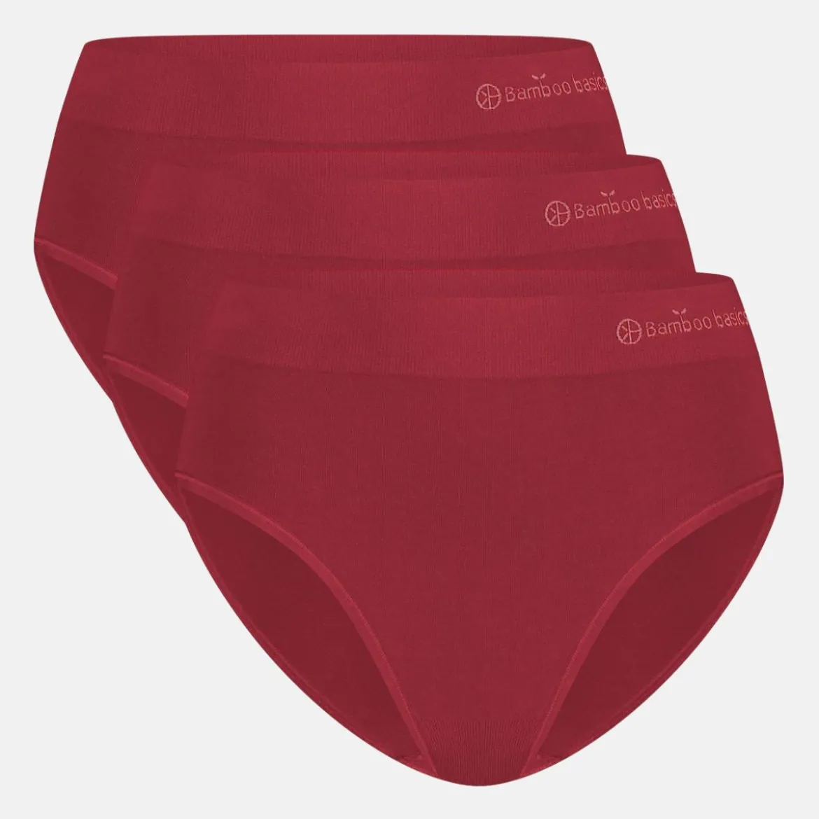 3 pak Bordeaux bambus Maxi trusse