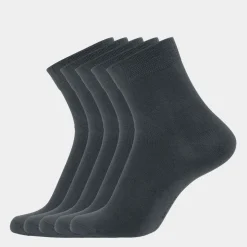 5 pak Grå bambus strømper (Low cut)