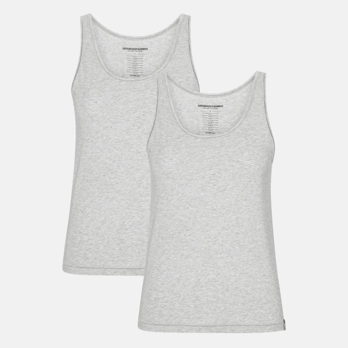 2 pak Grå bambus Tank Top