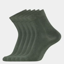 5 pak Grøn bambus strømper (Low cut)