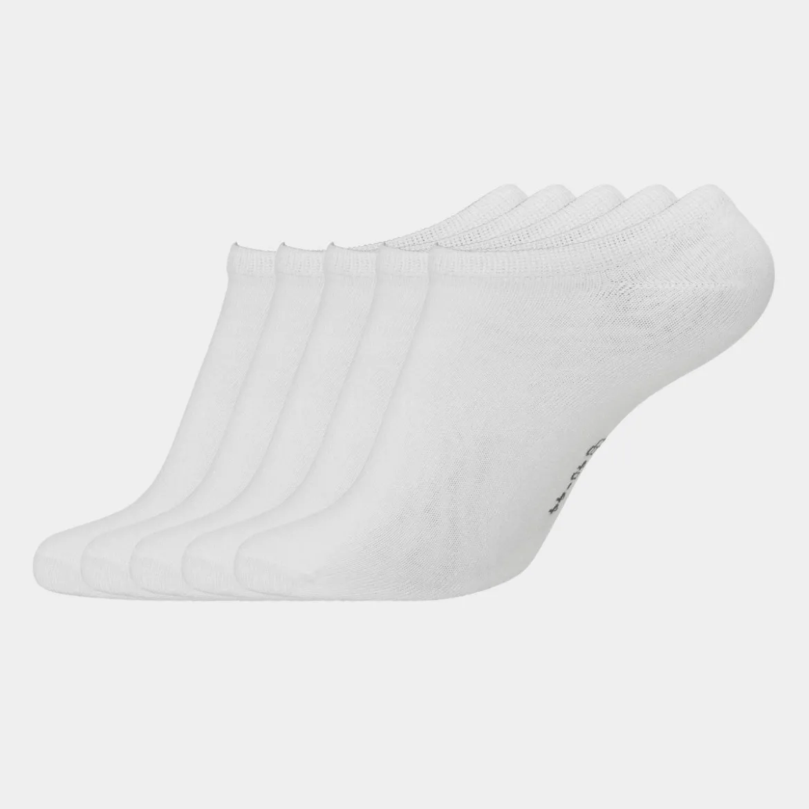 5 pak Hvid bambus footies