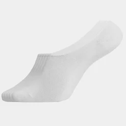 5 pak Hvid bambus no-show footies