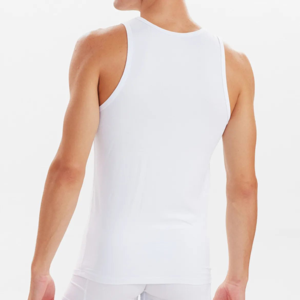 2 pak Hvid bambus Tank Top