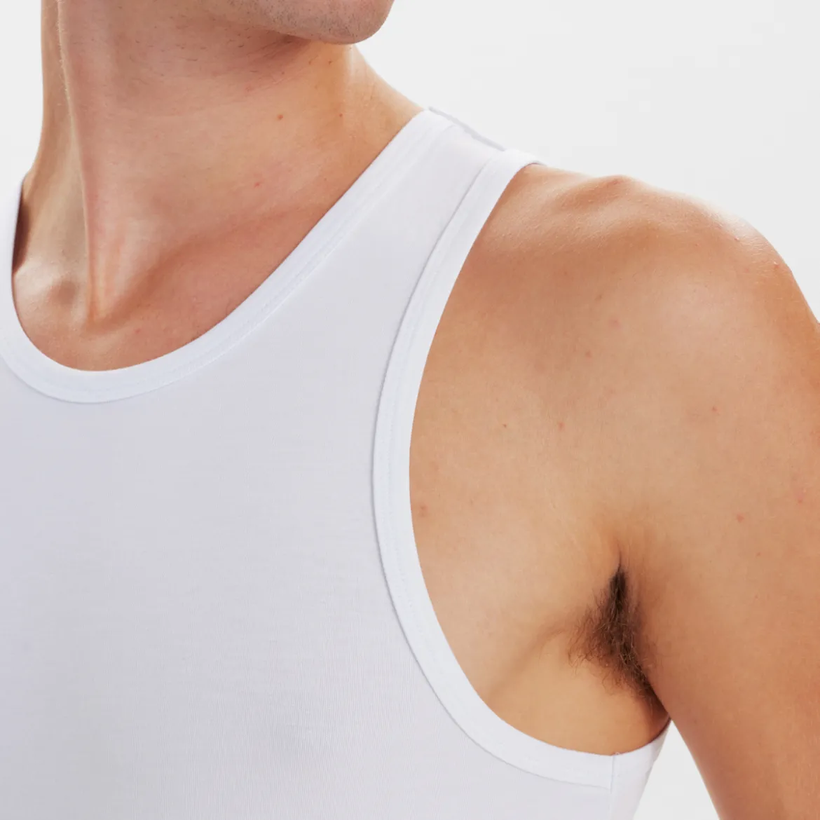 2 pak Hvid bambus Tank Top