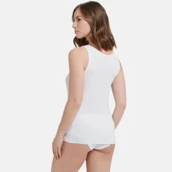 2 pak Hvid bambus Tank Top