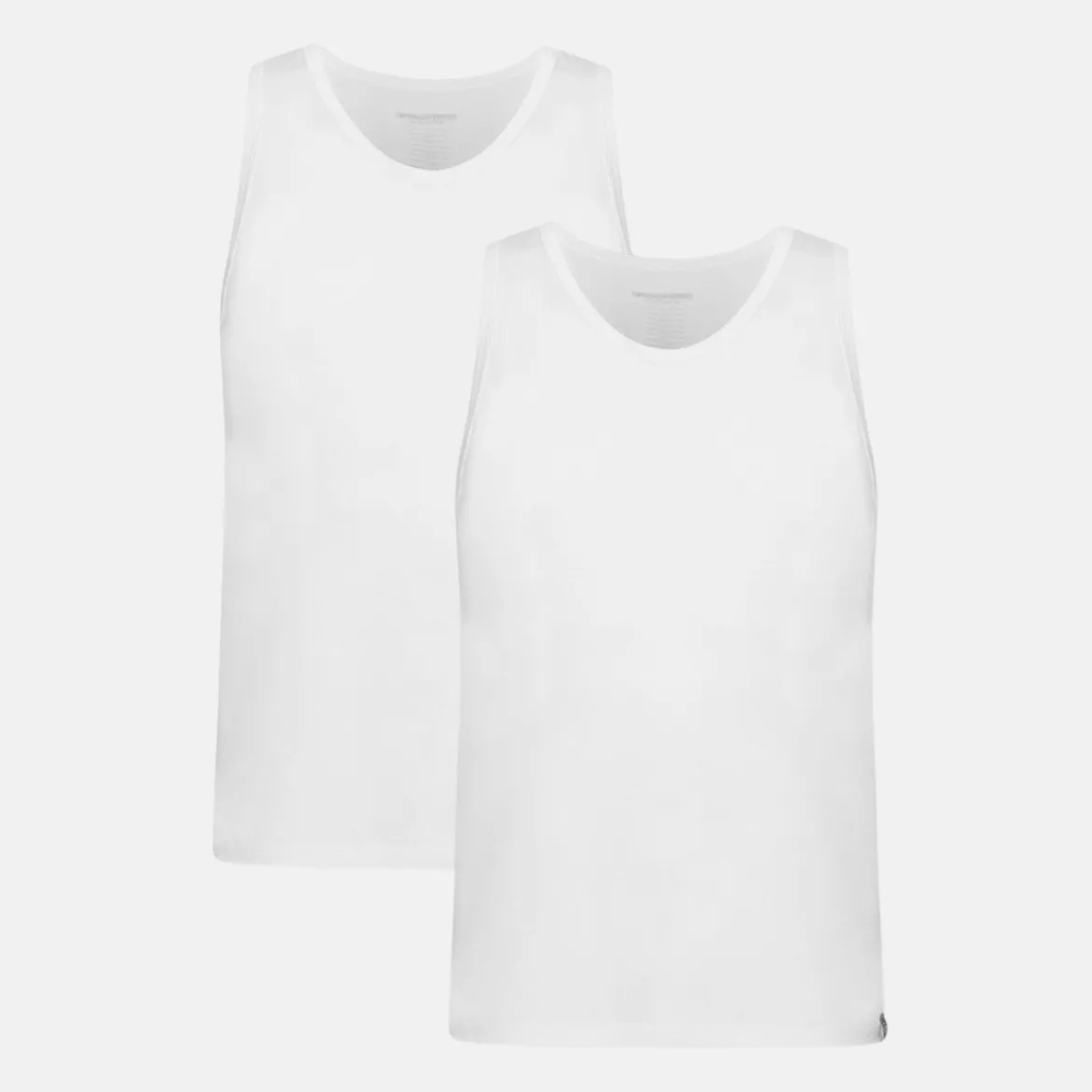 2 pak Hvid bambus Tank Top