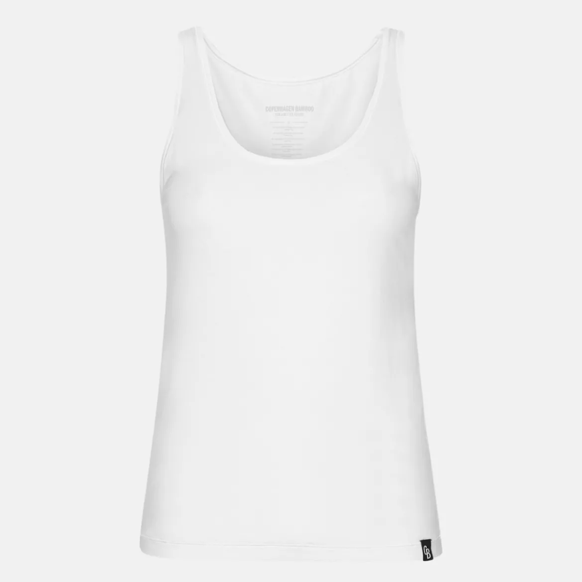 2 pak Hvid bambus Tank Top