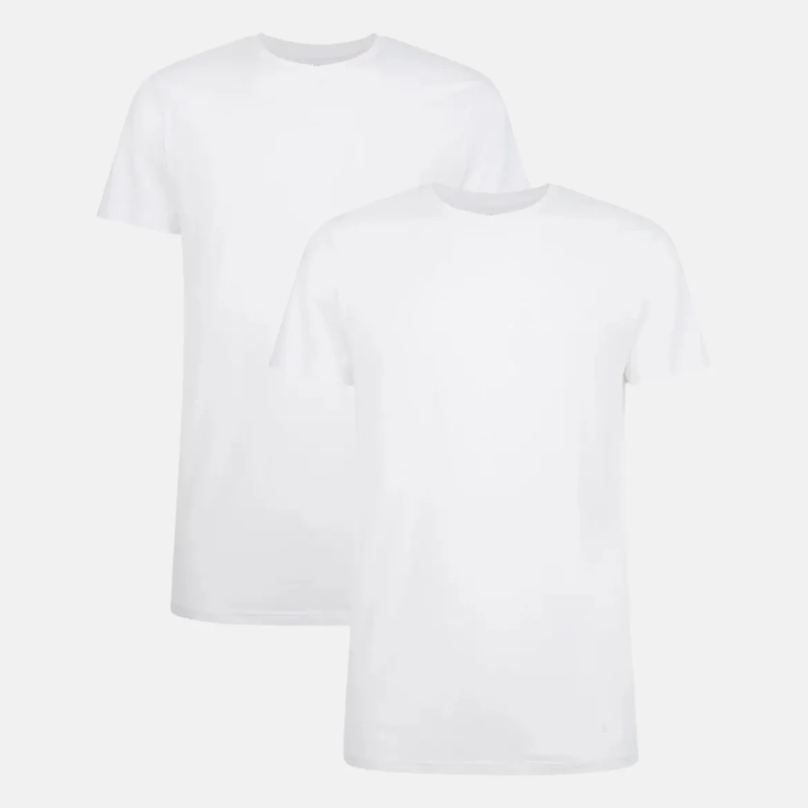 2 pak Hvid bambus T-shirt