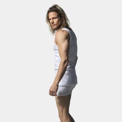 2 pak Hvid rib bambus Tank Top