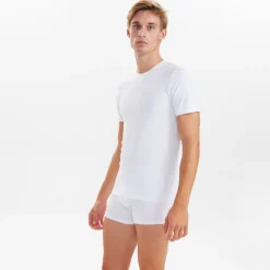 2 pak Hvid slim fit bambus T-shirt