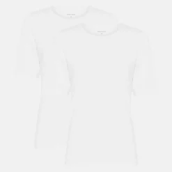 2 pak Hvid slim fit bambus T-shirt