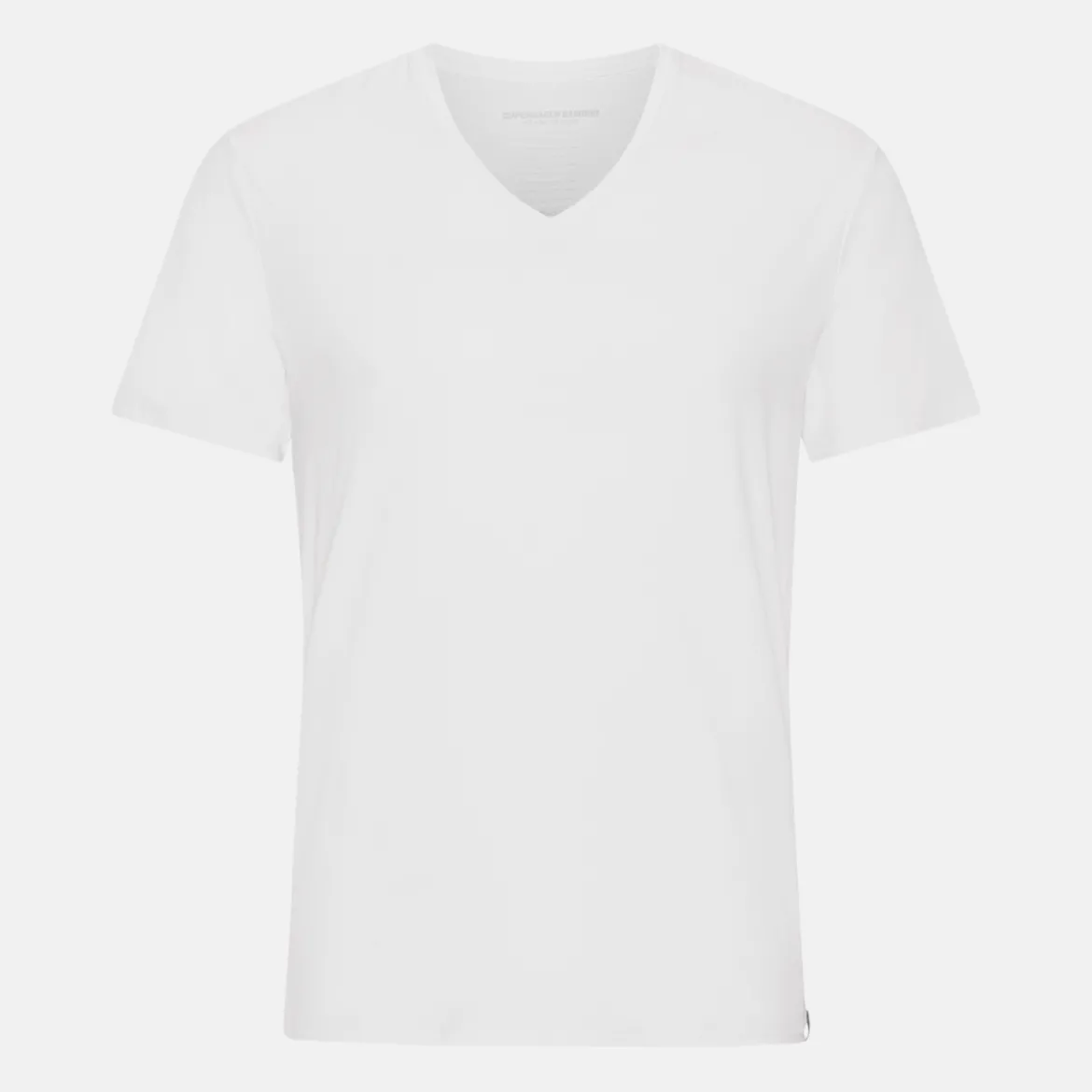 2 pak Hvid slim fit V-hals bambus T-shirt