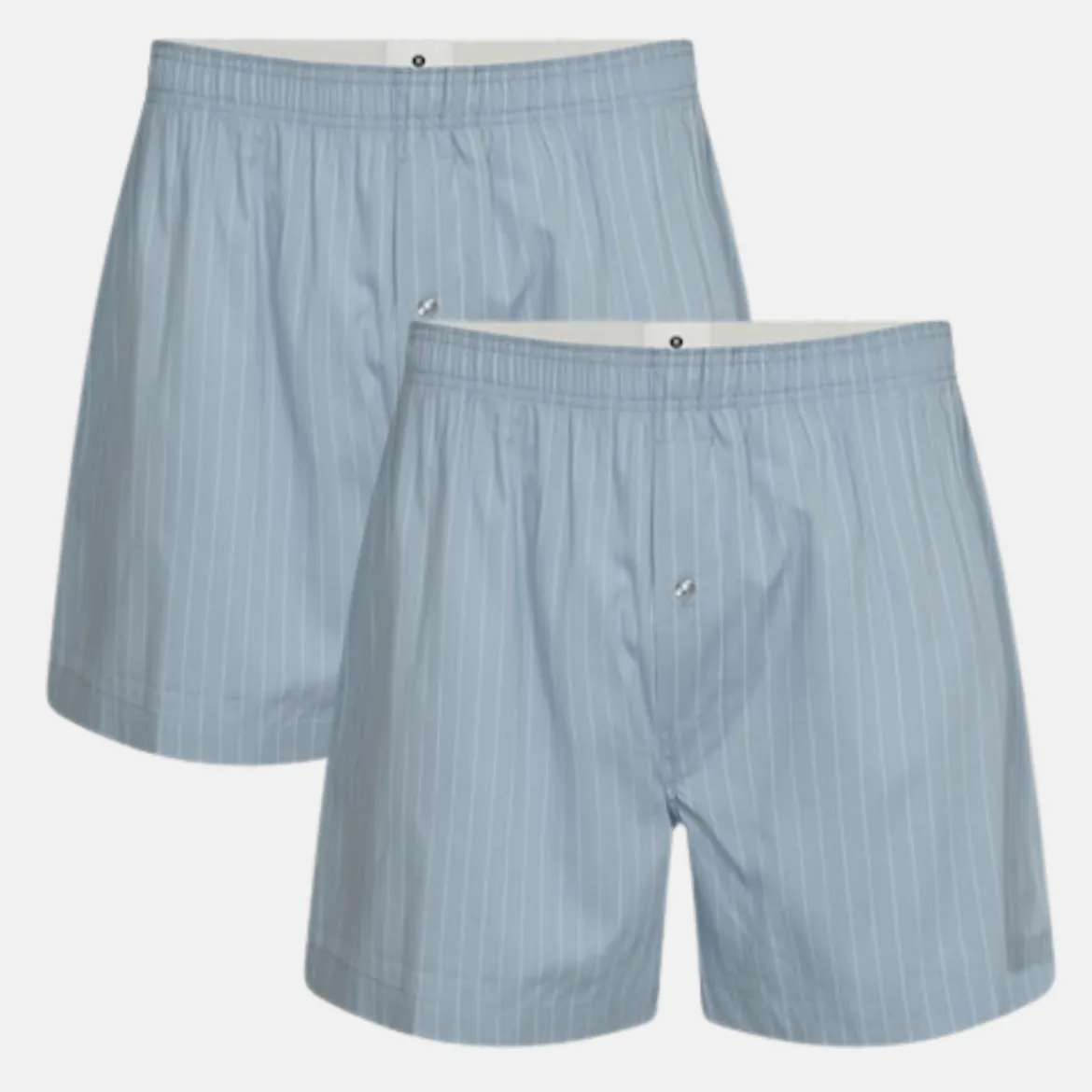 2 pak Lyseblå bambus boxershorts