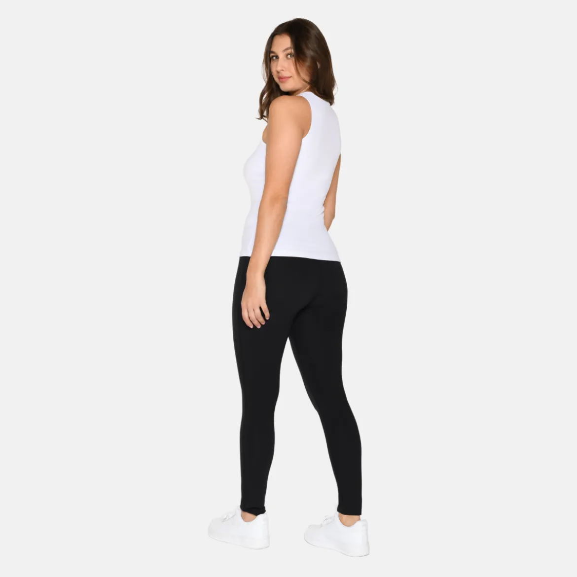 2 pak Mix rib bambus Tank Top
