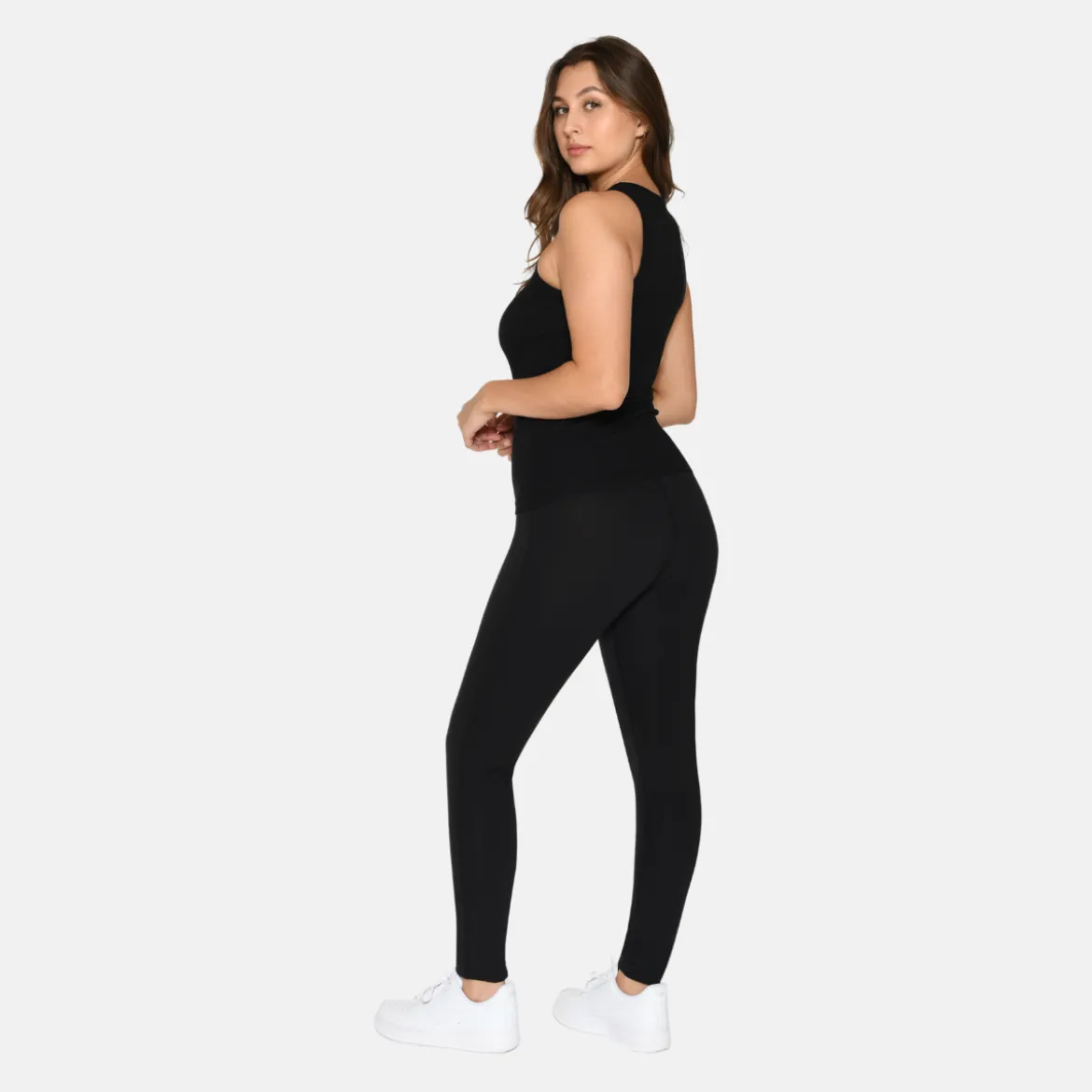 2 pak Mix rib bambus Tank Top