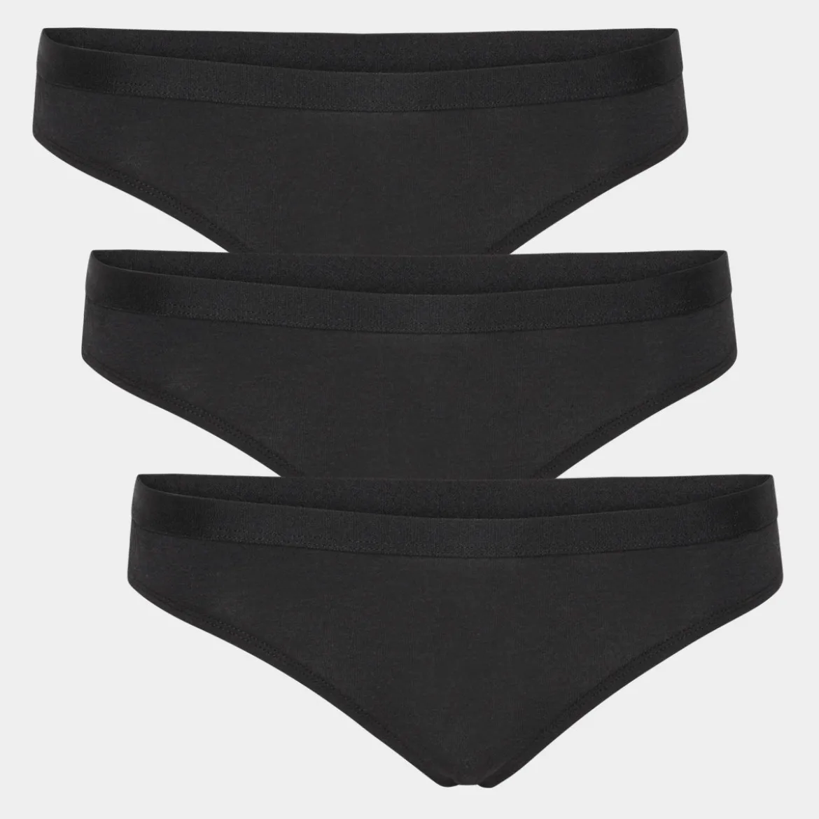 3 pak Sort bambus G-streng trusse