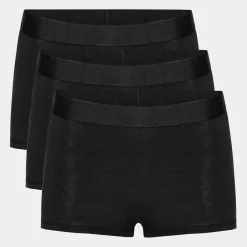 3 pak Sort bambus Hotpants