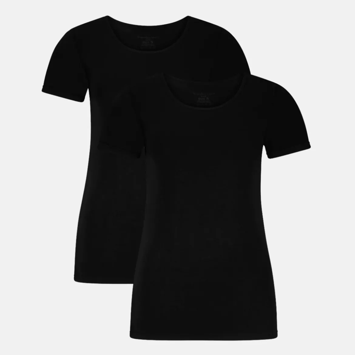 2 pak Sort bambus T-shirt