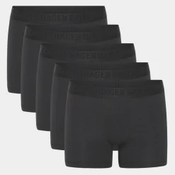 5 pak Sort bambus underbukser