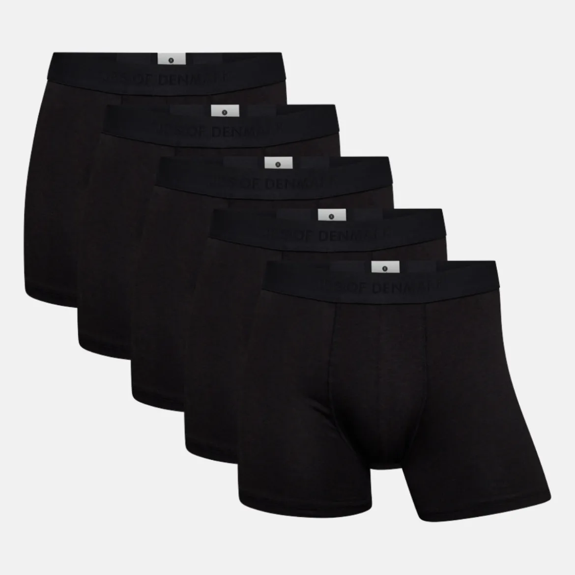 5 pak Sort bambus underbukser