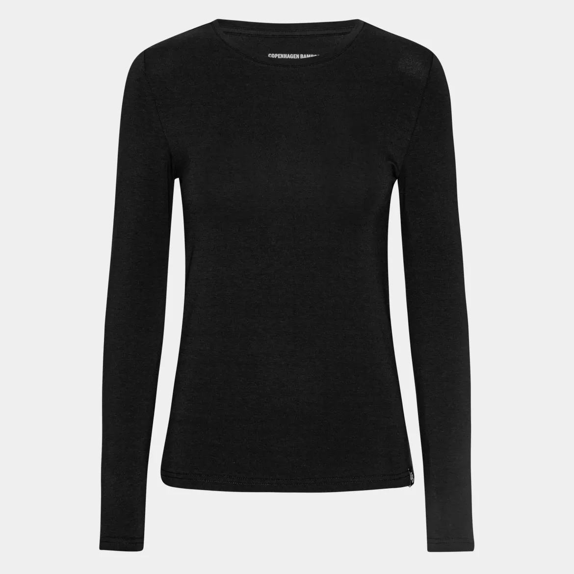 3 pak Sort langærmet bambus T-shirt