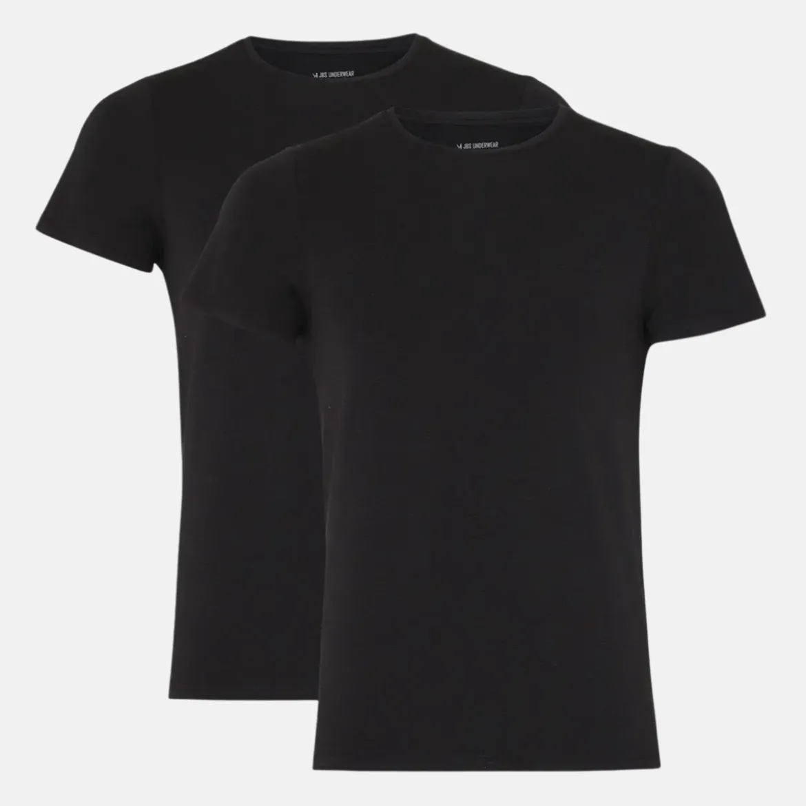 2 pak Sort slim fit bambus T-shirt