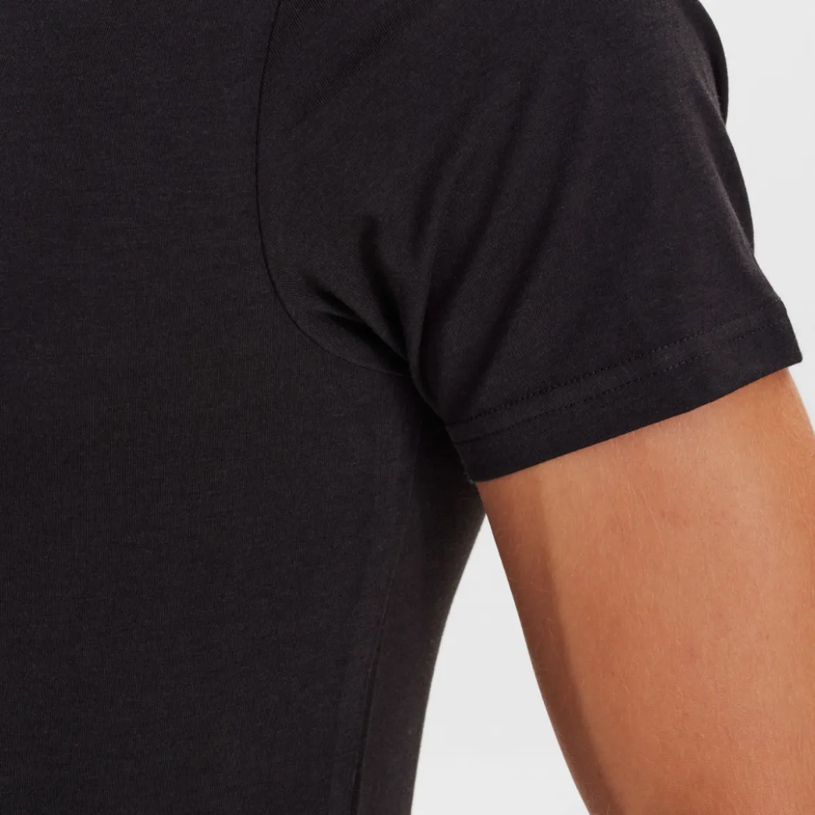 2 pak Sort slim fit bambus T-shirt