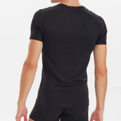 2 pak Sort slim fit bambus V-hals T-shirt