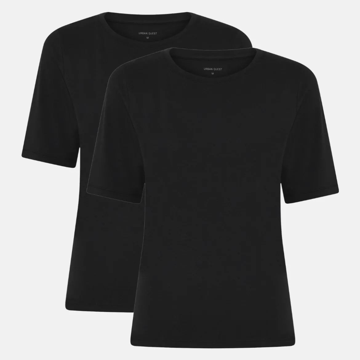 2 pak Sort slim fit bambus T-shirt