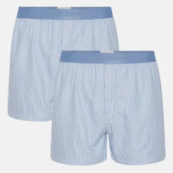 2 pak Stribet bambus boxershorts