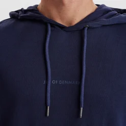 Blå bambus hoodie