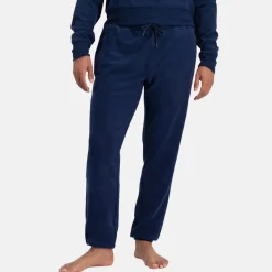 Blå bambus hoodie joggingsæt
