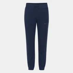 Blå bambus joggingsæt med logo