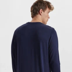 Blå bambus sweatshirt