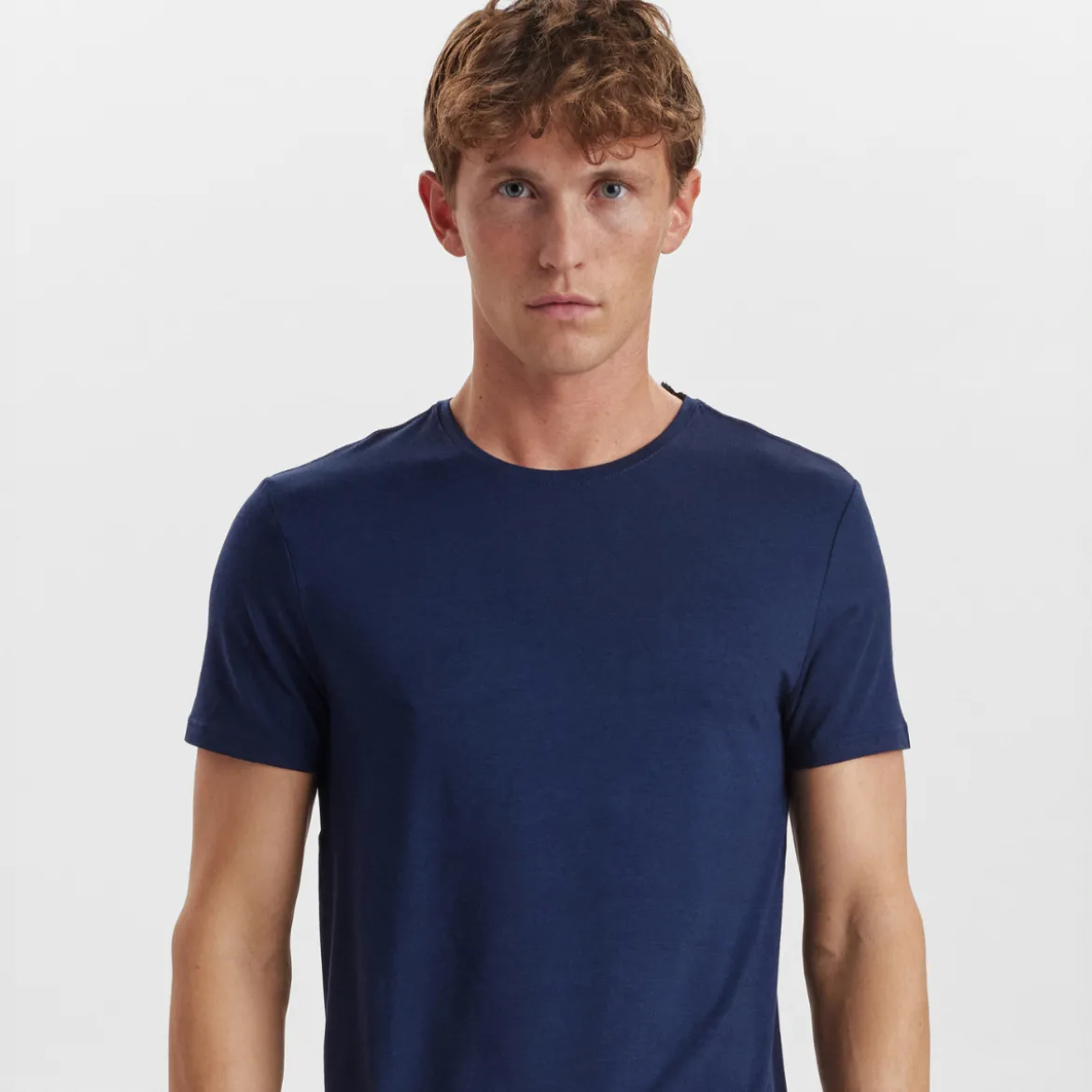 Blå bambus T-shirt