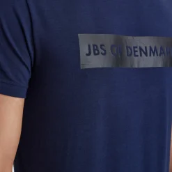 Blå bambus T-shirt med logo