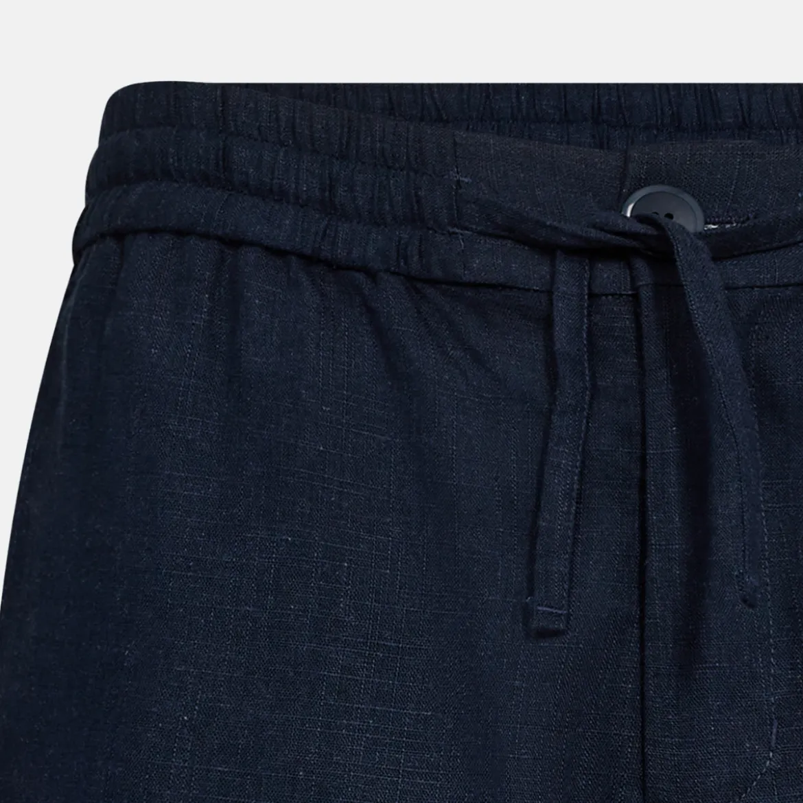 Blå bambus/hør shorts