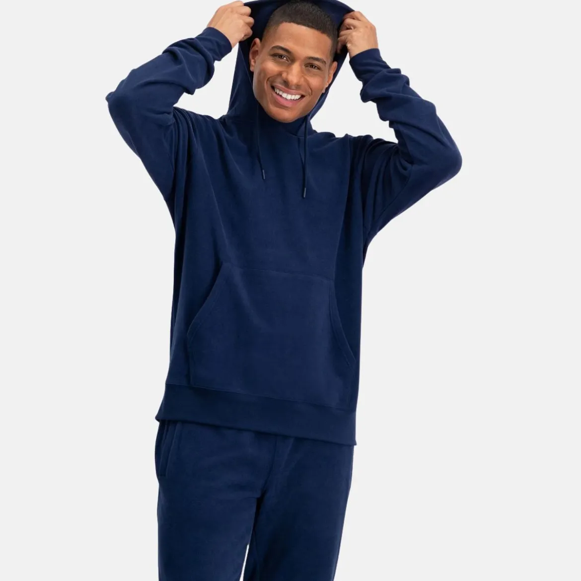 Boas Blå bambus hoodie