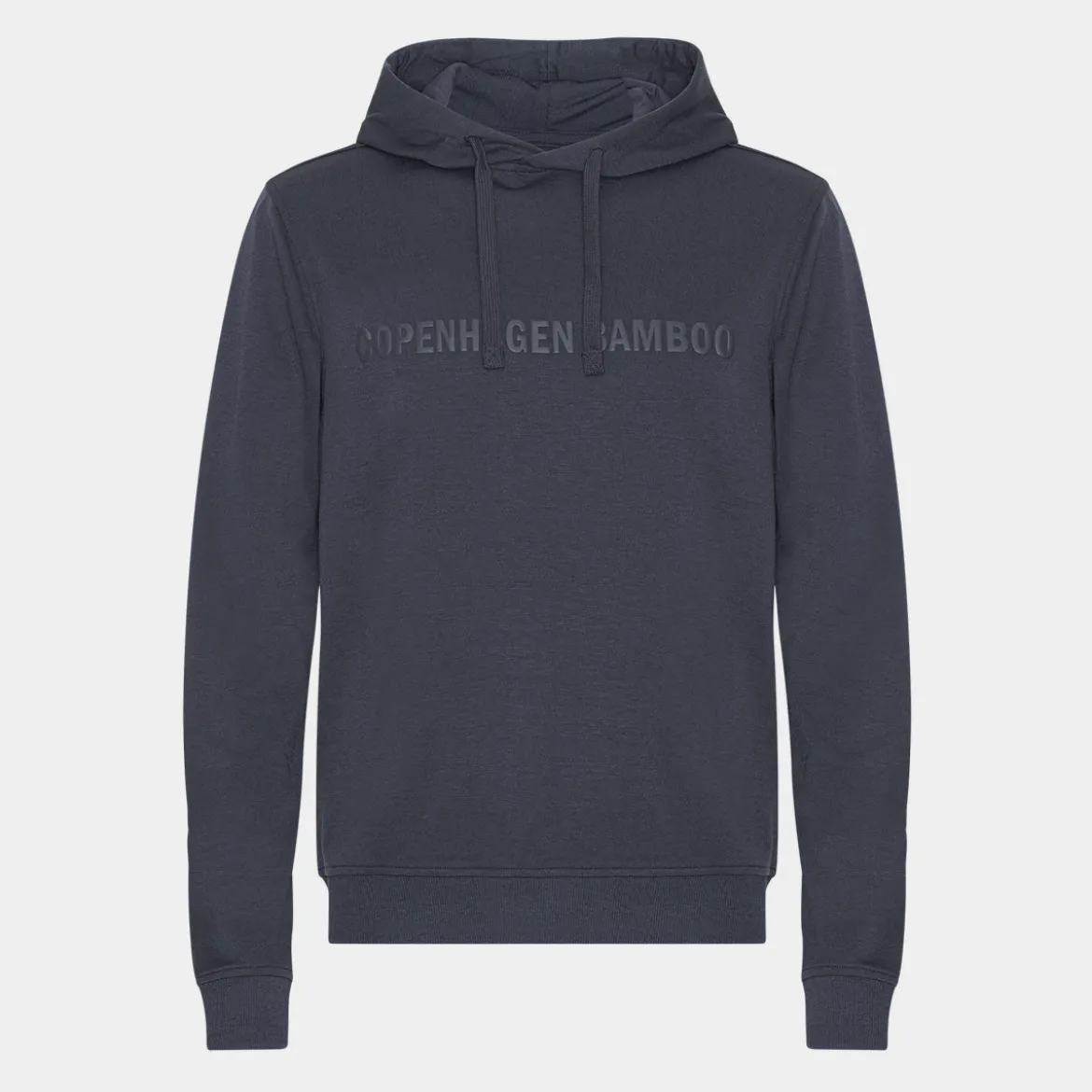 Grå bambus hoodie joggingsæt med logo