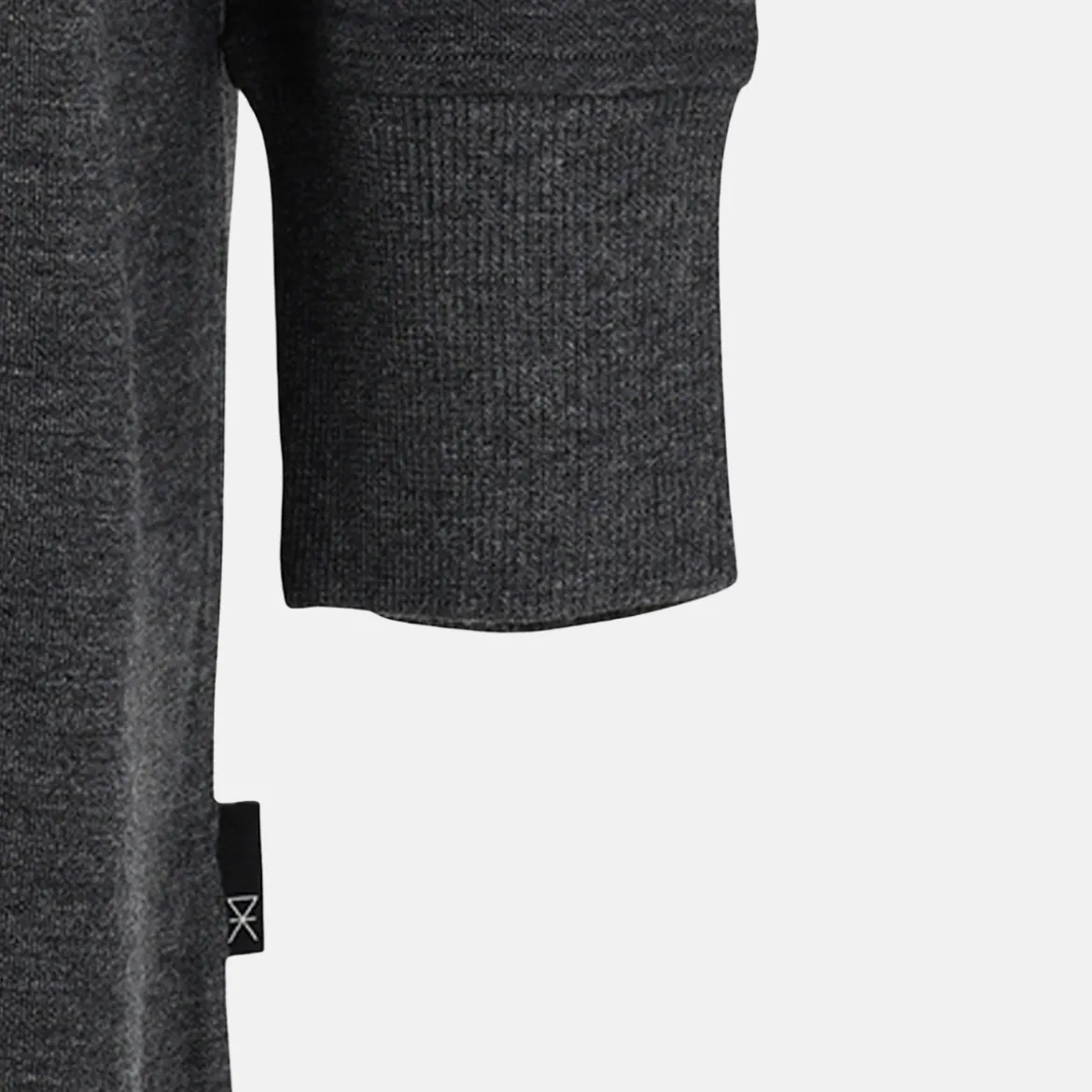Grå bambus hoodie kjole