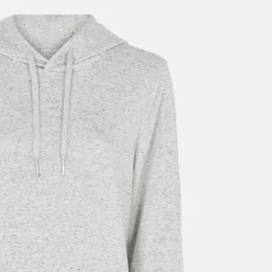 Grå bambus hoodie kjole