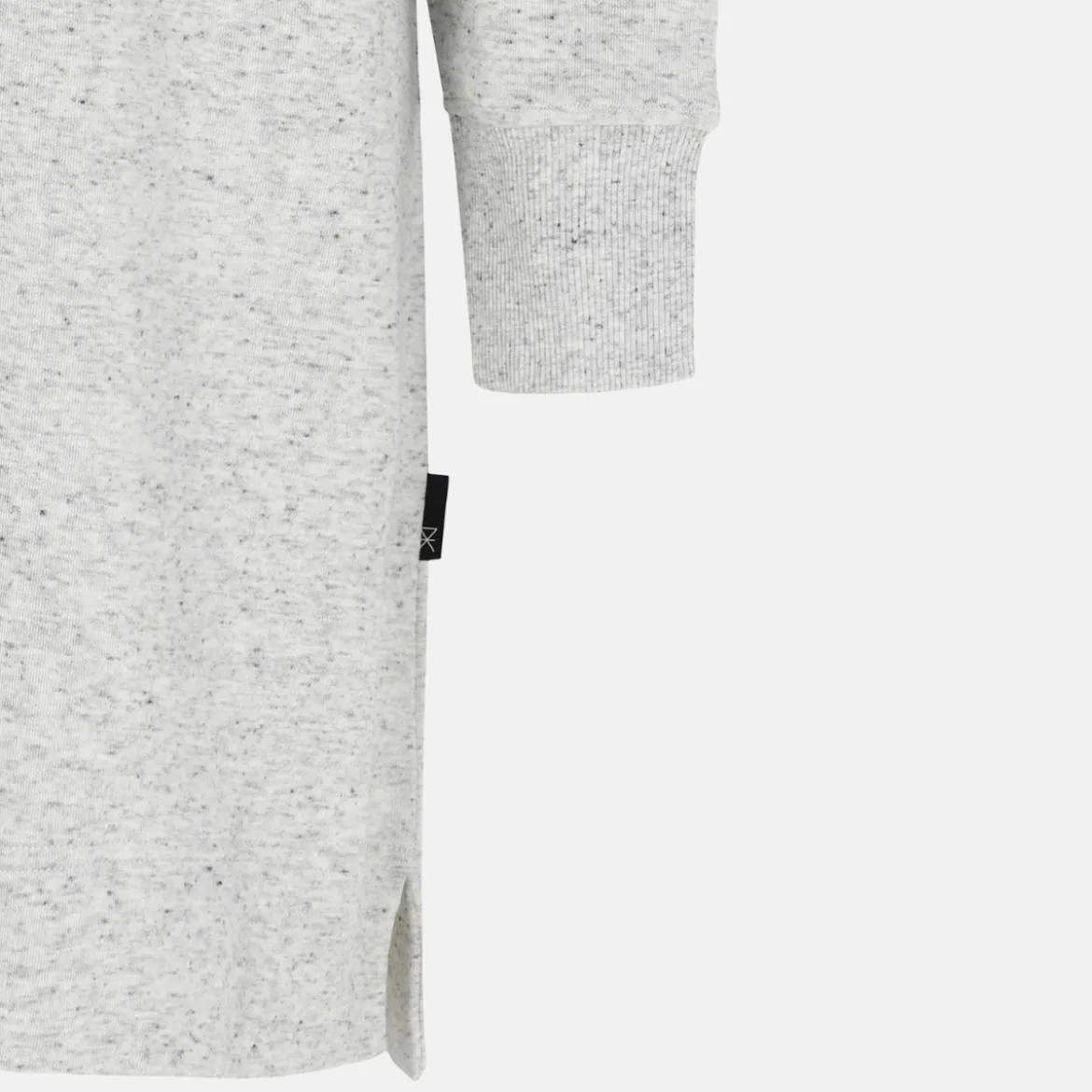 Grå bambus hoodie kjole