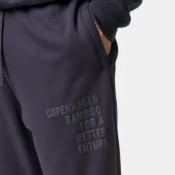 Grå bambus joggingsæt med logo