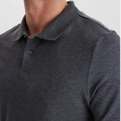 Grå bambus Polo Shirt