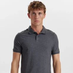 Grå bambus Polo Shirt