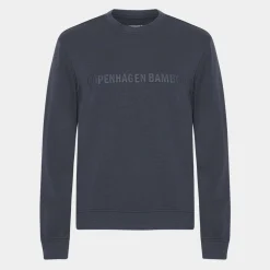 Grå bambus sweatshirt med logo