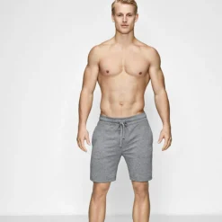 Grå bambus sweatshorts