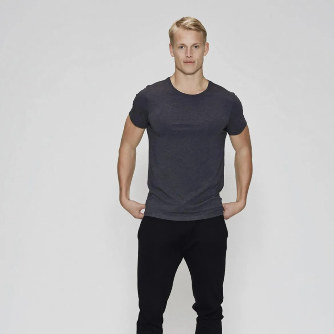 Grå bambus T-shirt