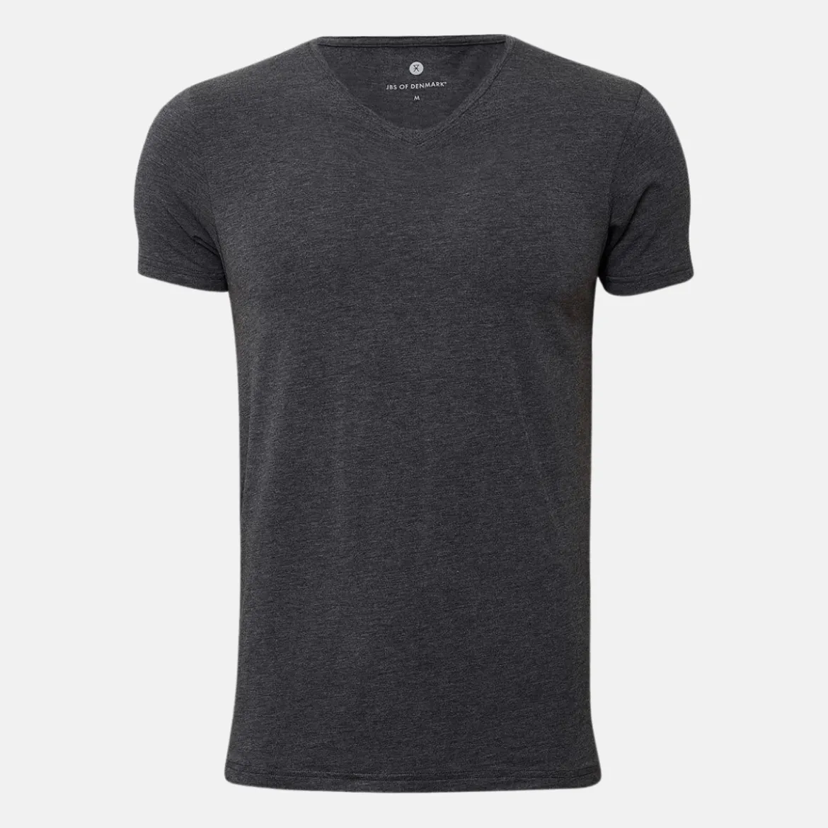 Grå bambus V-hals T-shirt